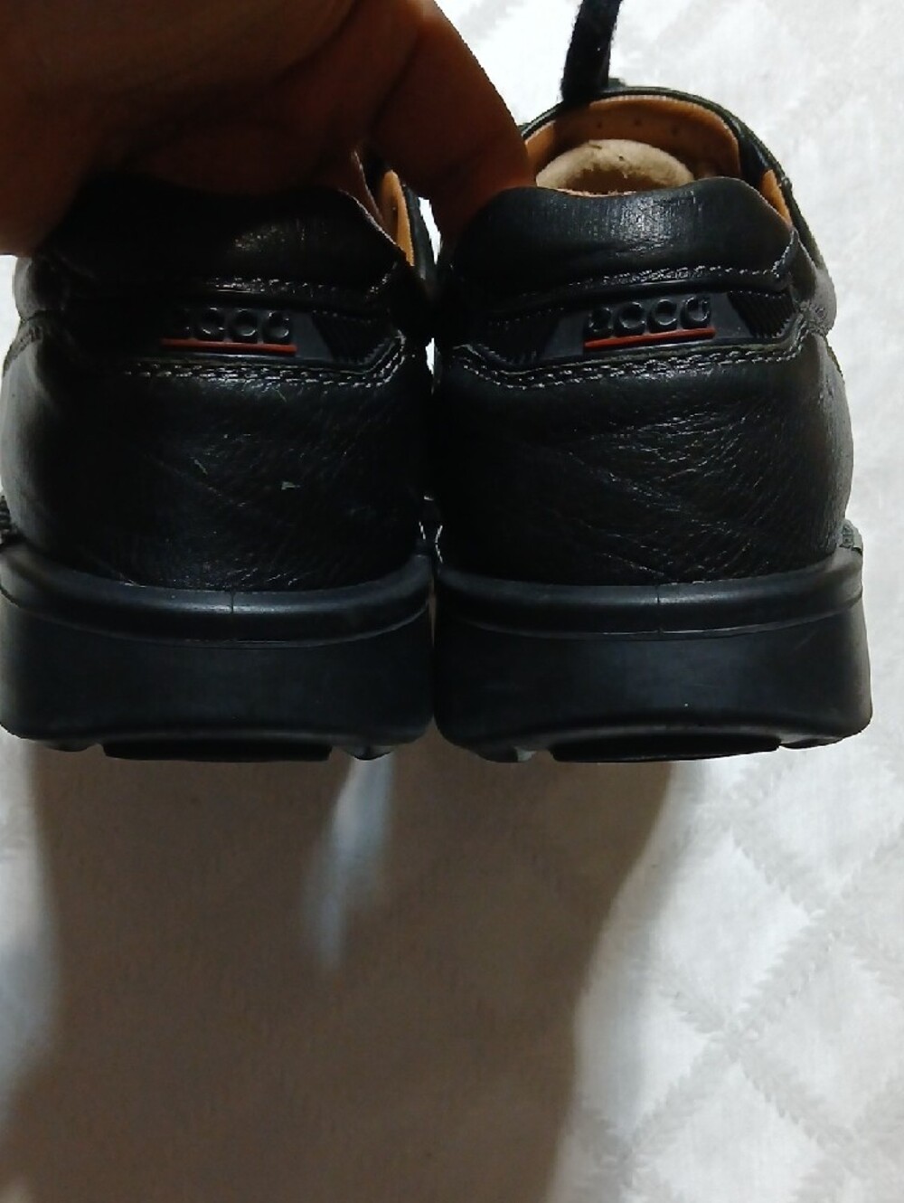 Ecco Black Leather Lace-Up Oxford Shoes for Men Size 44 - Picture 5 of 6